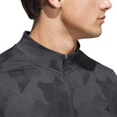 adidas Go-To Printed 1/4 Zip Pullover - Black
