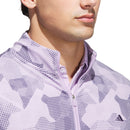 adidas Go-To Printed 1/4 Zip Pullover - Powder Plum