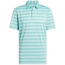 adidas Two-Colour Stripe Polo Shirt - Mint Ton/Semi Flash Aqua