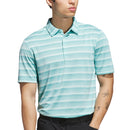 adidas Two-Colour Stripe Polo Shirt - Mint Ton/Semi Flash Aqua