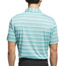 adidas Two-Colour Stripe Polo Shirt - Mint Ton/Semi Flash Aqua