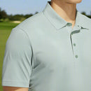 adidas Ultimate365 Tour Texture Polo Shirt - Silver Green