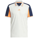 adidas Beyond Vent Twistknit Polo Shirt - Orbit Grey/Collegiate Navy