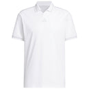 adidas Beyond The Course Vent Twistknit Polo Shirt - White/White