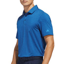 adidas Performance Two-Color Stripe Polo Shirt - Dusky Petrol/Lucid Ray Blue