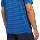 adidas Performance Two-Color Stripe Polo Shirt - Dusky Petrol/Lucid Ray Blue