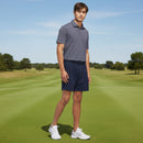 adidas Performance Two-Color Stripe Polo Shirt - Collegiate Navy/White