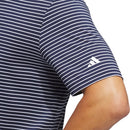 adidas Performance Two-Color Stripe Polo Shirt - Collegiate Navy/White