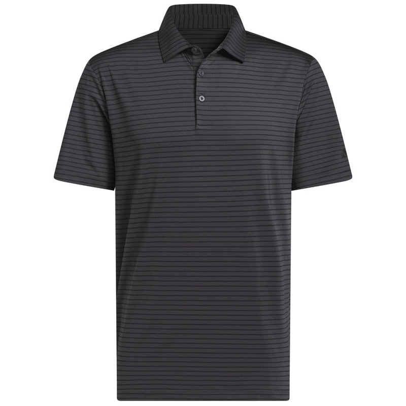 adidas Performance Two-Color Stripe Polo Shirt - Carbon/Black