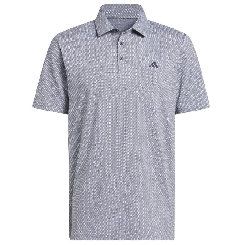 adidas Performance Textured Polo Shirt - White/Collegiate Navy