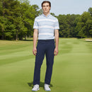 adidas Ultimate365+ Jumbo Stripe Climacool Polo Shirt - Crystal Sky/White