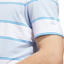 adidas Ultimate365+ Jumbo Stripe Climacool Polo Shirt - Crystal Sky/White