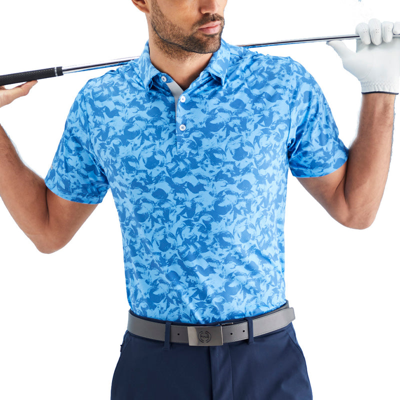 Ping Julian Polo Shirt - Tidal Blue Multi