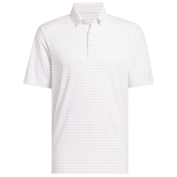 adidas Ultimate365 Stripe Polo Shirt - Clear Pink/White