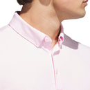 adidas Go-to Textured Polo Shirt - Clear Pink