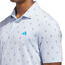 adidas Ultimate365 Essence Print Climacool Polo Shirt - Crystal Sky