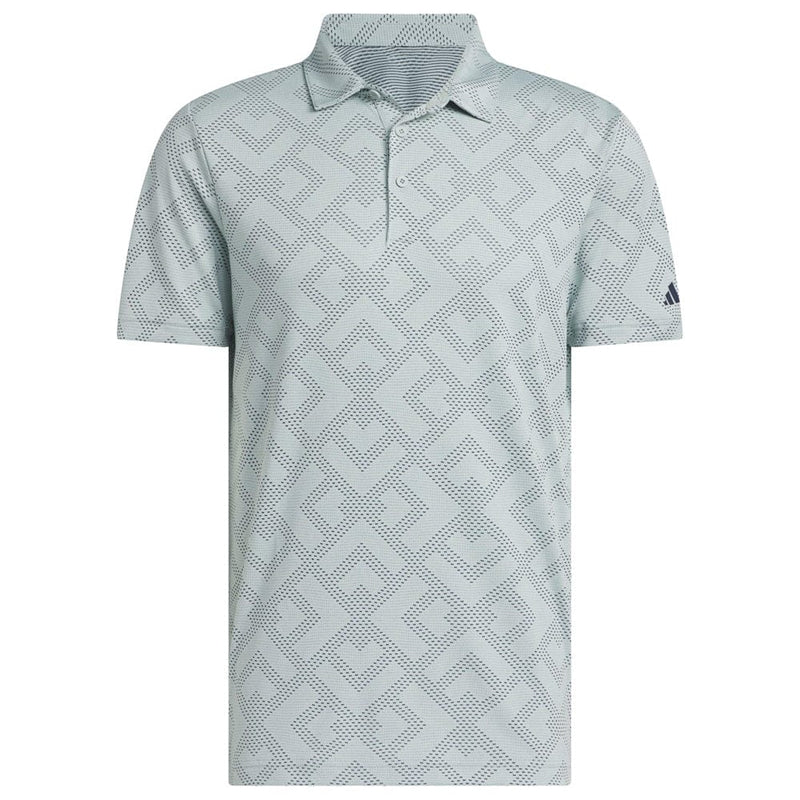 adidas Ultimate365 Jacquard Polo Shirt - Wonder Sage/Collegiate Navy