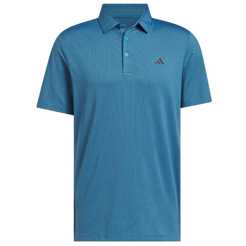 adidas Performance Textured Polo Shirt - Lucid Ray Blue/Black