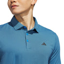 adidas Performance Textured Polo Shirt - Lucid Ray Blue/Black