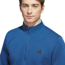 adidas Ultimate365 DWR Textured Quarter Zip Pullover - Dusky Petrol