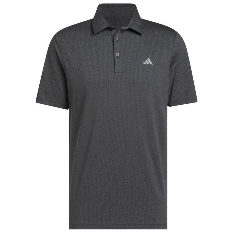 adidas Performance Textured Polo Shirt - Carbon/Black