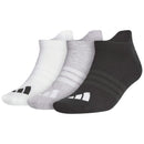 adidas Performance 3 Pack Ankle Socks - White/Light Grey Heather/Black