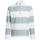adidas Ultimate365 Rugby Stripe Quarter-Zip - Wonder Sage/White