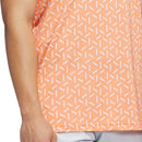 adidas Ultimate365 Mesh Print Climacool Polo - Dusky Orange