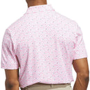 adidas Ultimate365+ Soft Print Polo Shirt - White/Lucid Pink