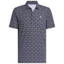 adidas Ultimate365+ Soft Print Polo Shirt - Collegiate Navy/White