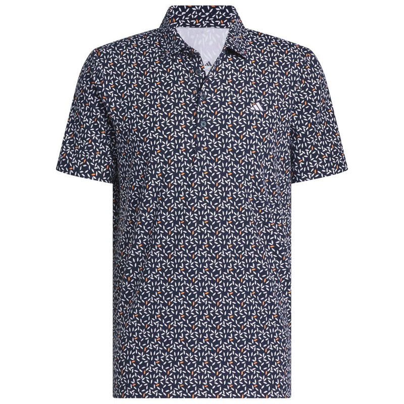 adidas Ultimate365+ Soft Print Polo Shirt - Collegiate Navy/White