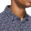 adidas Ultimate365+ Soft Print Polo Shirt - Collegiate Navy/White