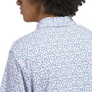 adidas Ultimate365+ Soft Print Polo Shirt - Crystal Sky/Dusky Petrol