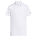 adidas Youth Performance Short Sleeve Polo Shirt - White