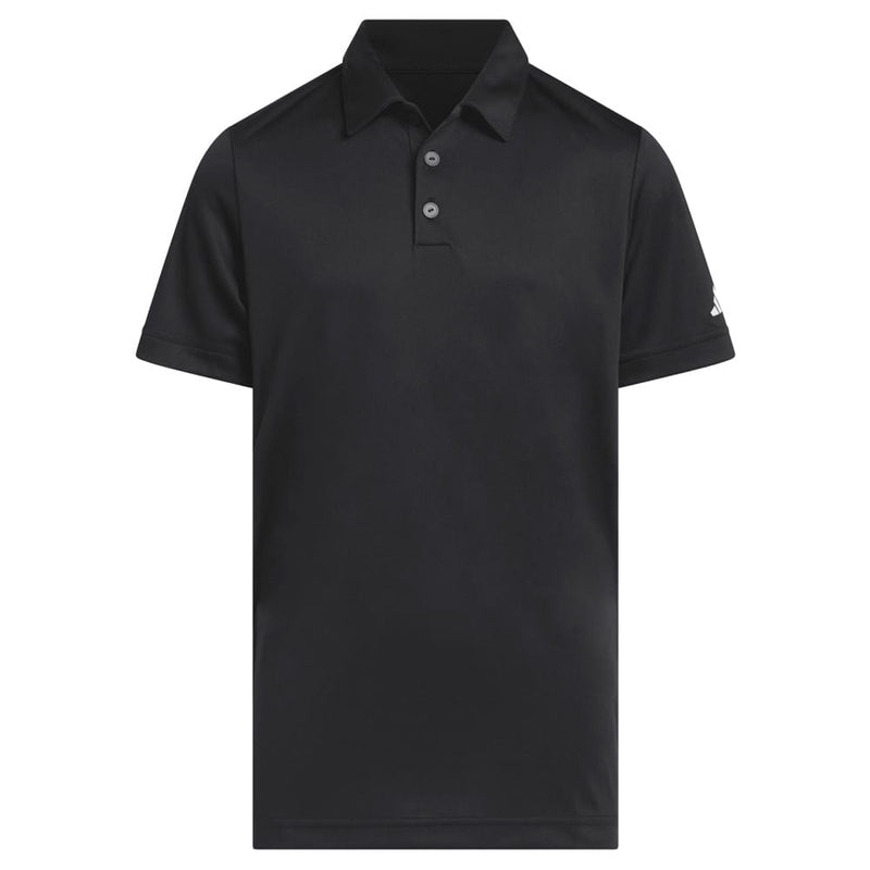 adidas Youth Performance Short Sleeve Polo Shirt - Black