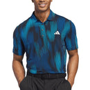 adidas Ultimate365 Tour Cool Feel Print Polo Shirt - Lucid Ray Blue