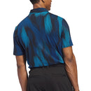 adidas Ultimate365 Tour Cool Feel Print Polo Shirt - Lucid Ray Blue
