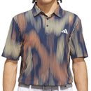 adidas Ultimate365 Tour Cool Feel Print Polo Shirt - Semi Ice Tangerine