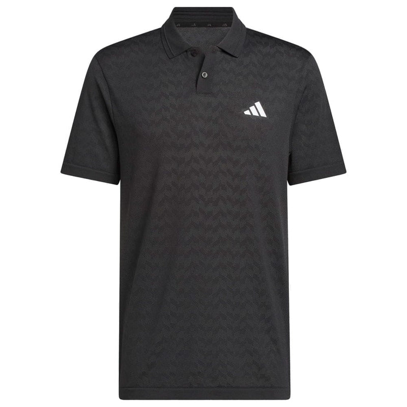 adidas Ultimate365 Tour Seamless Polo Shirt - Black/Carbon