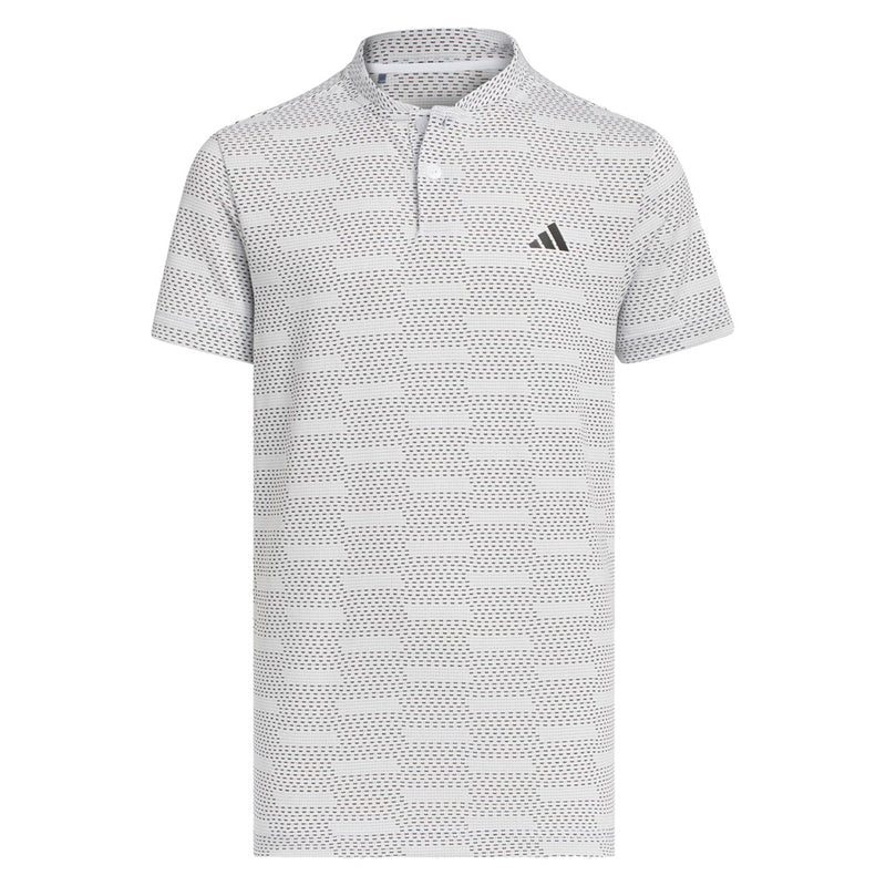 adidas Youth Jacquard Polo Shirt - White