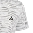 adidas Youth Jacquard Polo Shirt - White