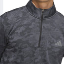adidas Ultimate365 Durable Water Repellant 1/4 Zip Sweatshirt - Black/Grey Four