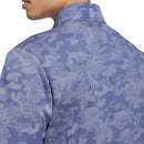 adidas Ultimate365 Durable Water Repellant 1/4 Zip Sweatshirt - Dual Indigo/Frozen Lemon