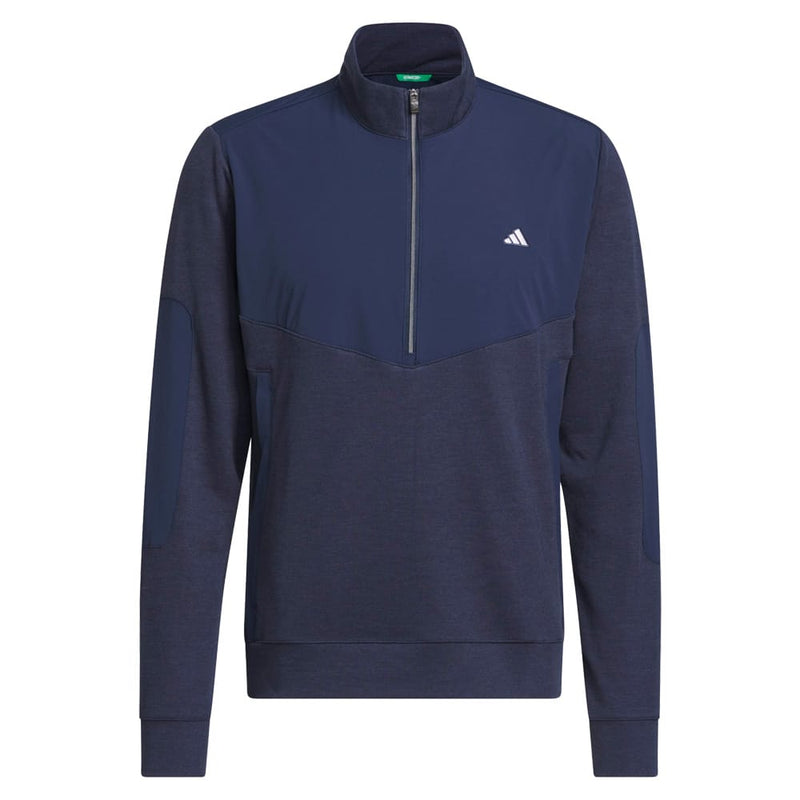adidas Ultimate365+ Course Control Hybrid 1/4 Zip Sweatshirt - Collegiate Navy