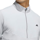 adidas Ultimate365+ Course Control Hybrid 1/4 Zip Sweatshirt - Clear Grey