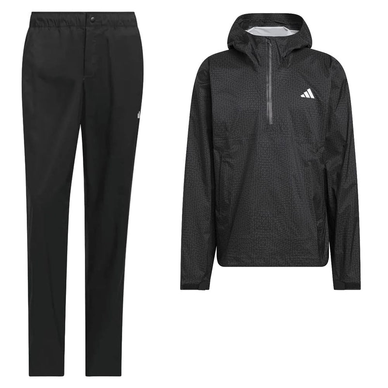 adidas Ultimate365 Tour Climaproof+ Anorak Waterproof Suit - Black