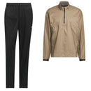 adidas Ultimate365 Tour CLIMAPROOF+ Half-Zip Waterproof Suit - Khaki Six/Black