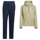 adidas Ultimate365 Tour Climaproof+ Anorak Waterproof Suit - Frozen Lemon/Collegiate Navy
