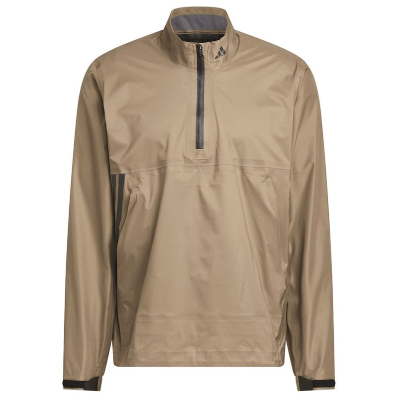 adidas Ultimate365 Tour CLIMAPROOF+ Half-Zip Waterproof Jacket - Khaki Six
