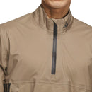 adidas Ultimate365 Tour CLIMAPROOF+ Half-Zip Waterproof Jacket - Khaki Six